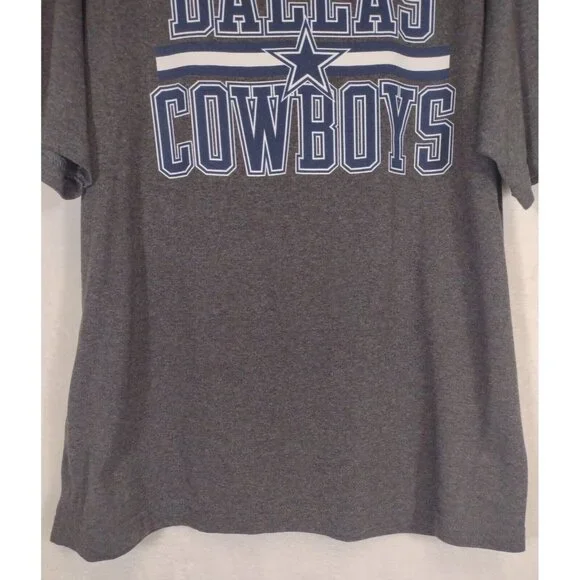 Dallas Cowboys Authentic Adults Medium Gray TShirt NFL Dallas Cowboys - Picture 3 of 7